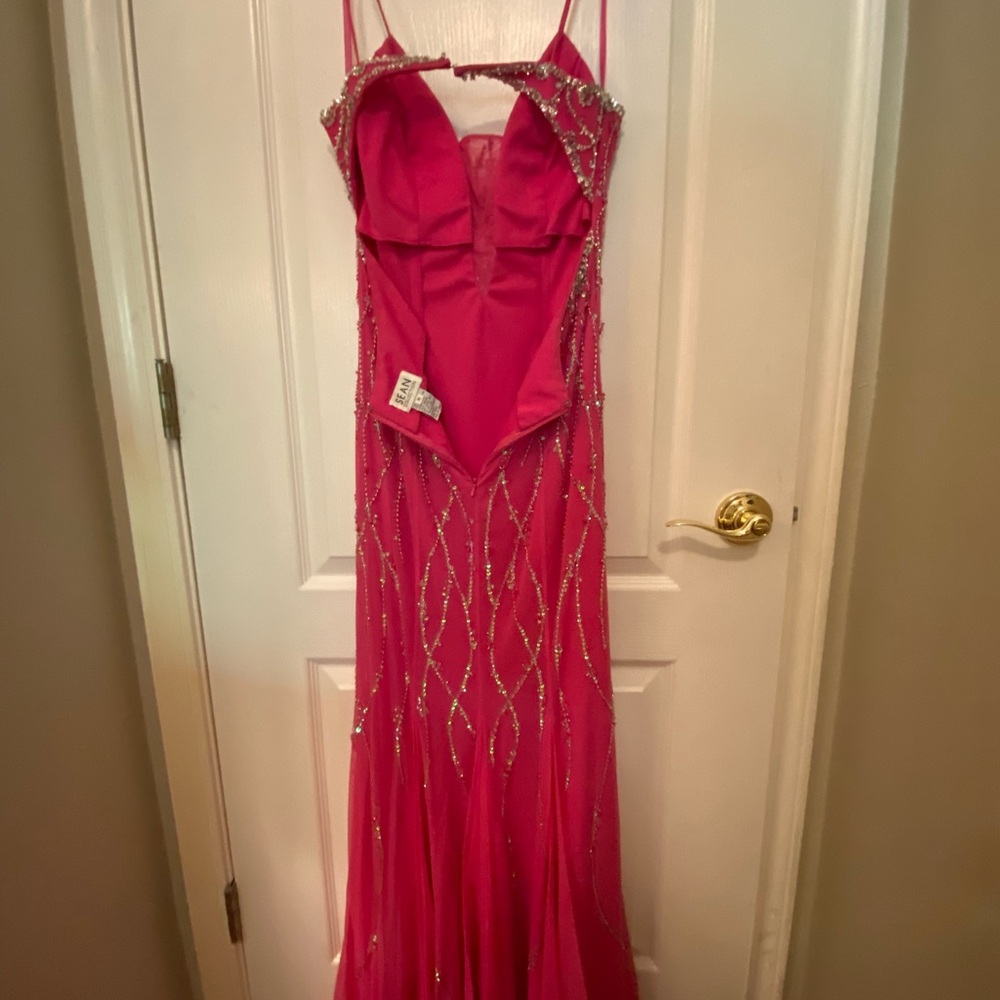 Sean Collection, Hot Pink Sequin Dress, Size M - Picture 7 of 8
